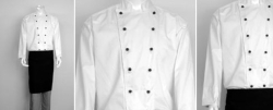 Chef Jacket Long Sleeve White or Black 